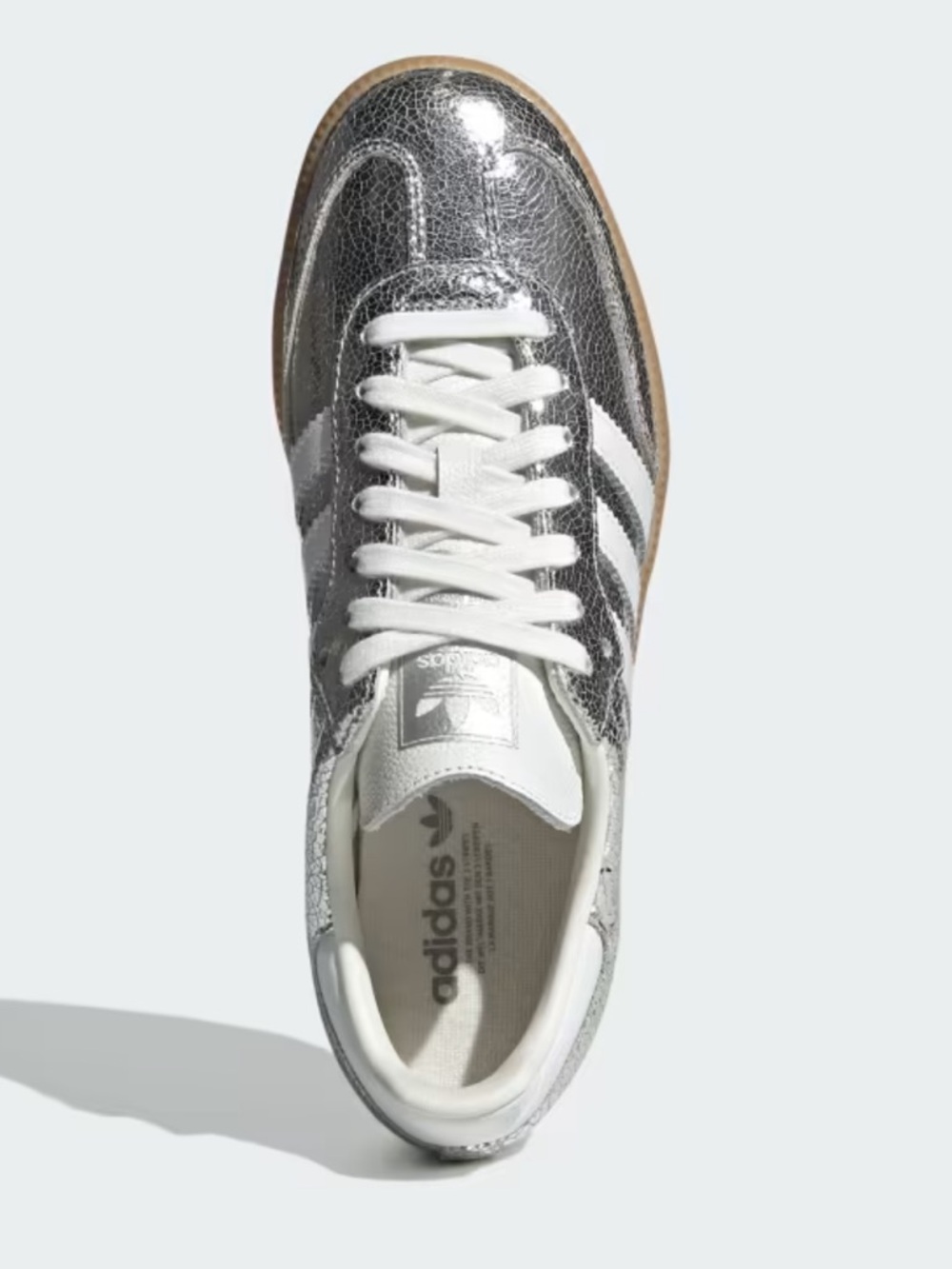 adidas Samba OG Silver Metallic / Cloud White / Core White - Picture 6 of 8